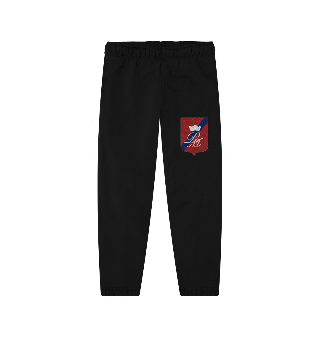 Black Printed Womens Joggers