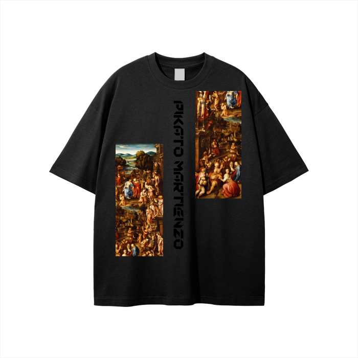 Streetwear Unisex Solid Color Loose Fit FOG T-Shirt