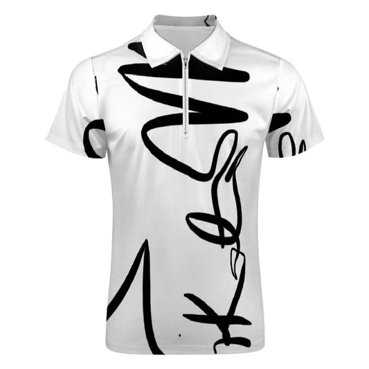 PIKATO MARTIENZO Zipper Polo Shirts Men SIG WHT