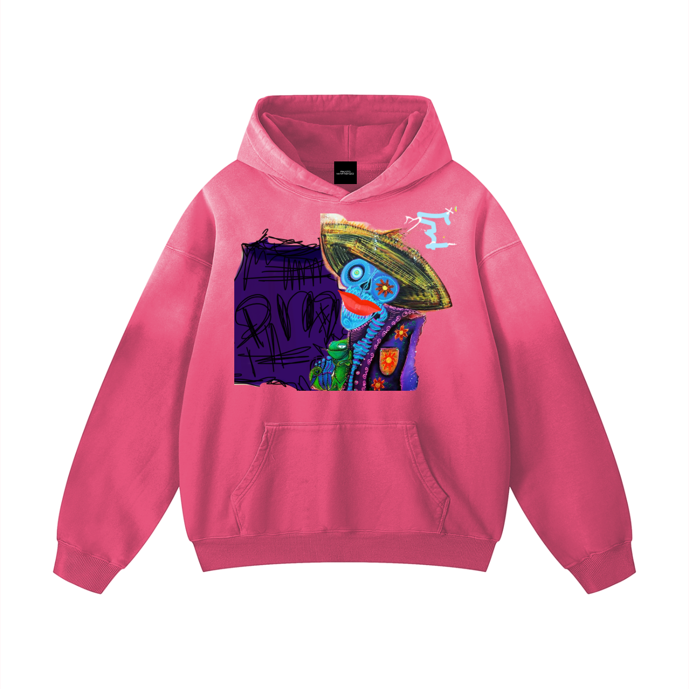 SKULLMAN PM _Heavyweight Sunfade Oversized Hoodie